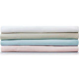 Giggle Baby - 2 Pack Organic small round end Pram/Crib sheets To fit mattress: up to 73cm x 30cm. Sky Blue.