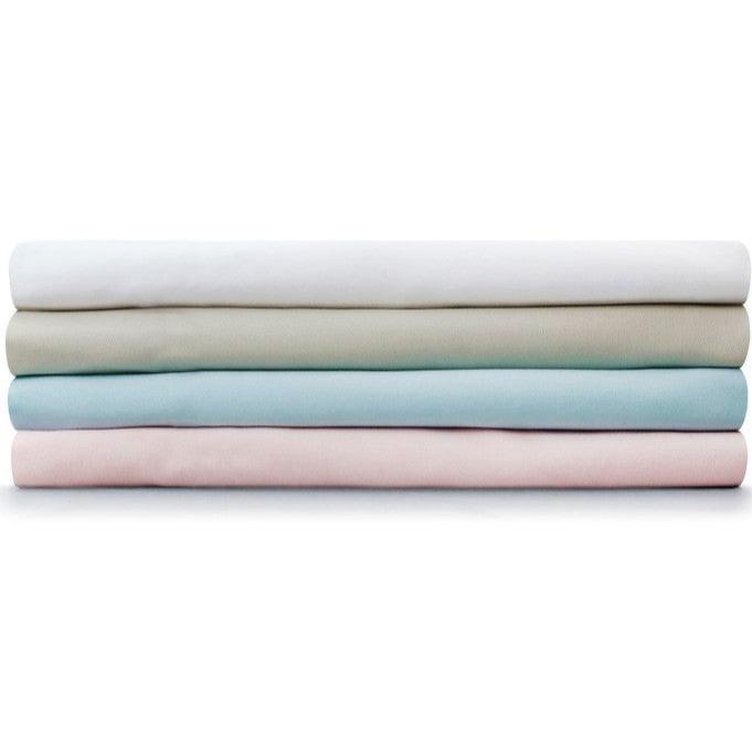 Giggle Baby - 2 Pack Organic large pram/Crib sheets To fit mattress: up to 95cm x 40cm. Sky Blue.
