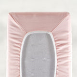 Giggle Baby - 2 Pack Organic large pram/Crib sheets To fit mattress: up to 95cm x 40cm. Pink.