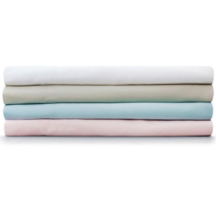 Giggle Baby - 2 Pack Organic Cot sheets. To fit mattress: approx. 120cm x 60cm. White.
