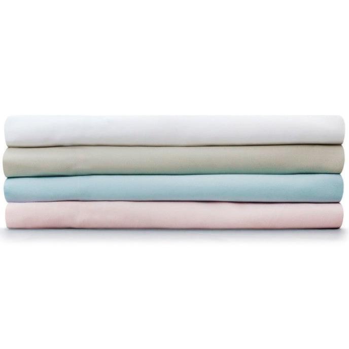 Giggle Baby - 2 Pack Organic Cot bed sheets. To fit mattress: approx. 140cm x 70cm. Sky Blue.