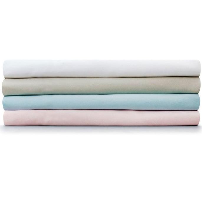 Giggle Baby - 2 Pack Organic Cot bed sheets. To fit mattress: approx. 140cm x 70cm. Cream.