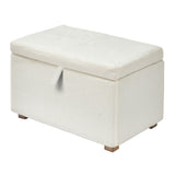 Gaia Serena Footstool - Chalk Boucle//Oak