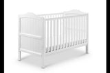 Babylo Exclusive Clara Deluxe 32mm solid wooden ends- cot bed White