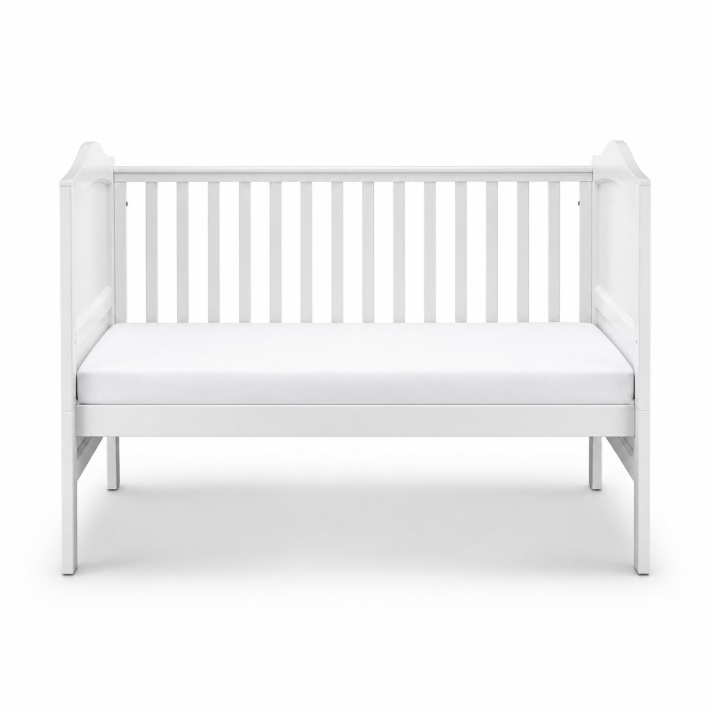 Clara Deluxe Cot Bed - White
