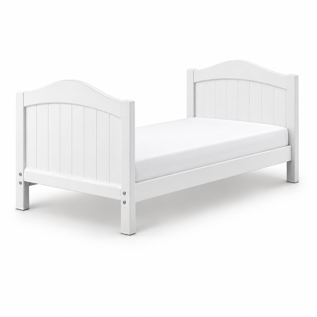Clara Deluxe Cot Bed - White