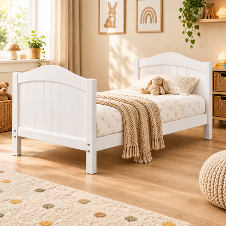 Clara Deluxe Cot Bed - White