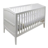 Babylo Exclusive Clara Deluxe 32mm solid wooden ends- cot bed White