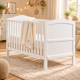 Clara Deluxe Cot Bed - White