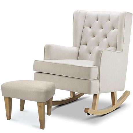 BabyLo Soothe Easy Nursing Chair & Rocker With Stool