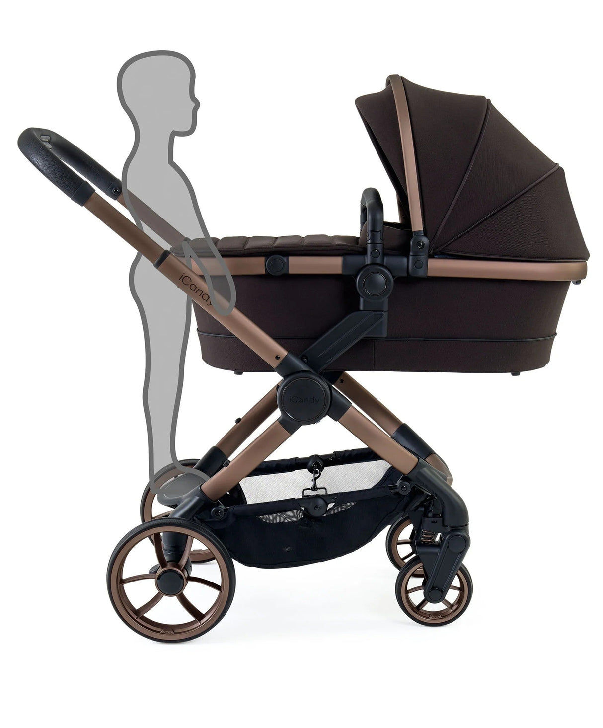 iCandy Peach 7 Complete Luxury Single to Double Pushchair & Travel System Bundle, Pecan