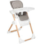 Joie high chair with beige cushion on a white background
