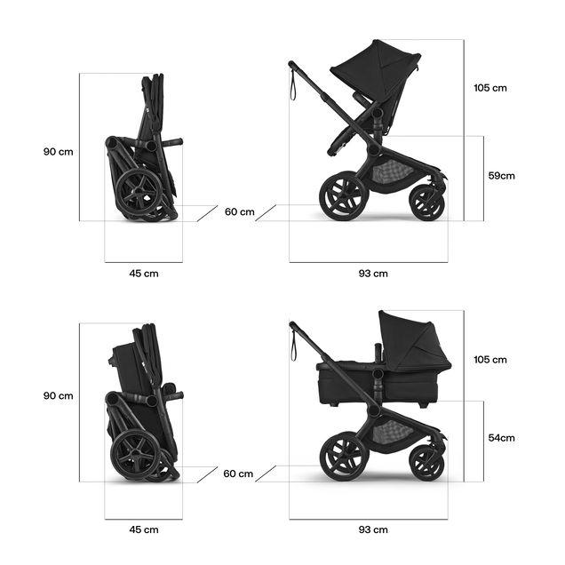 Bugaboo Fox 5 Renew Complete Black/Desert Taupe Melange-Desert Taupe Melange