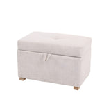 Gaia Serena Footstool - Oatmeal/Oak