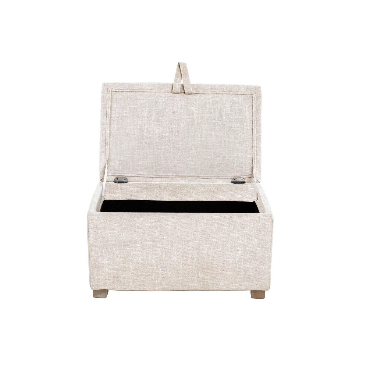 Gaia Serena Footstool - Oatmeal/Oak