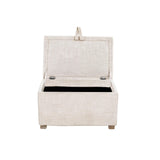 Gaia Serena Footstool - Oatmeal/Oak