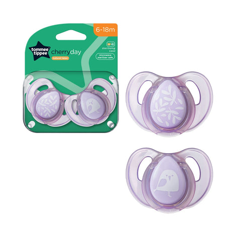 Tommee Tippee 6-18M Cherry day soothers 2 pk