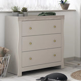 Celeste Dresser with changer. Cashmere/Gray ash