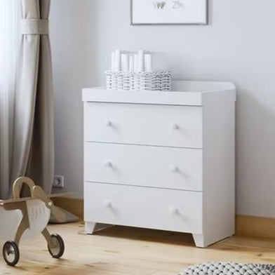 Classic Dresser with Changer - White