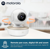 Motorola VM50G 5" Video Baby Monitor with Remote Pan/Tilt