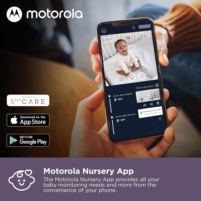 Motorola VM85 5" Smart WiFi Video Baby Monitor