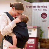 Momcozy Baby Carrier Cotton Black