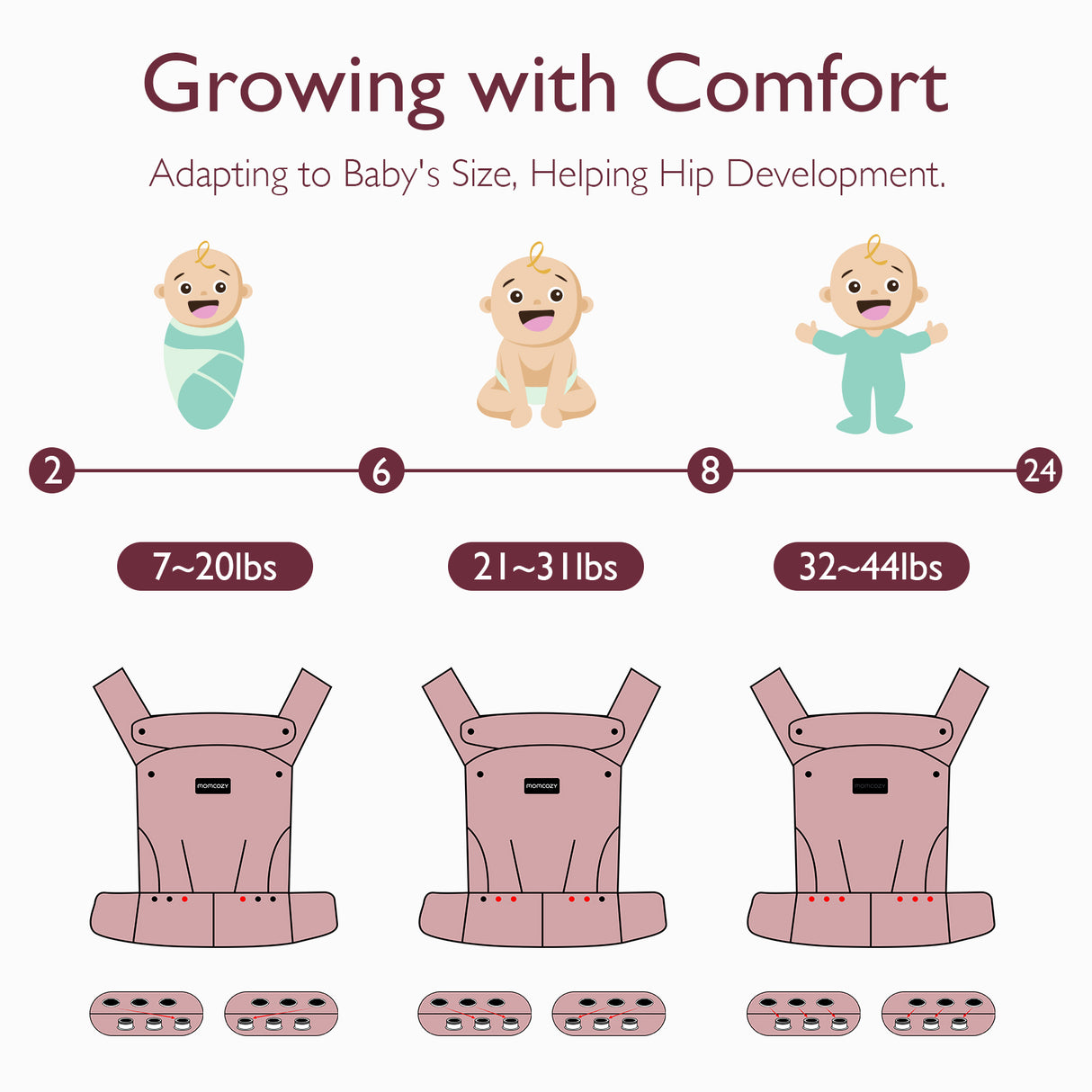 Momcozy Baby Carrier Cotton Leopard