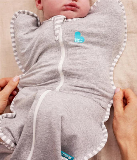 Love To Dream Swaddle Up Medium (13-19lbs) 1.0TOG Grey Cotton