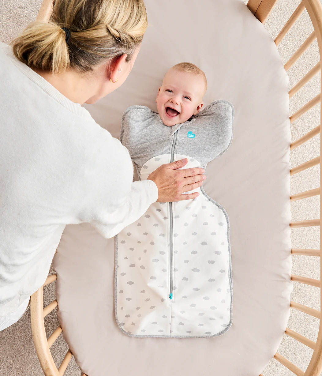 Love To Dream Swaddle Up Newborn (5-8.5lbs) 1.5TOG White Mini Cloud