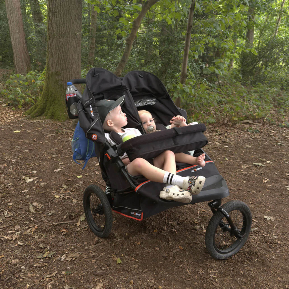 Out 'n' About Nipper Double V6 Plus All-Terrain Pushchair - Summit Black