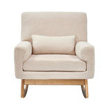 Gaia Serena Rocking/Feeding chair Biscuit Boucle - Oak Legs