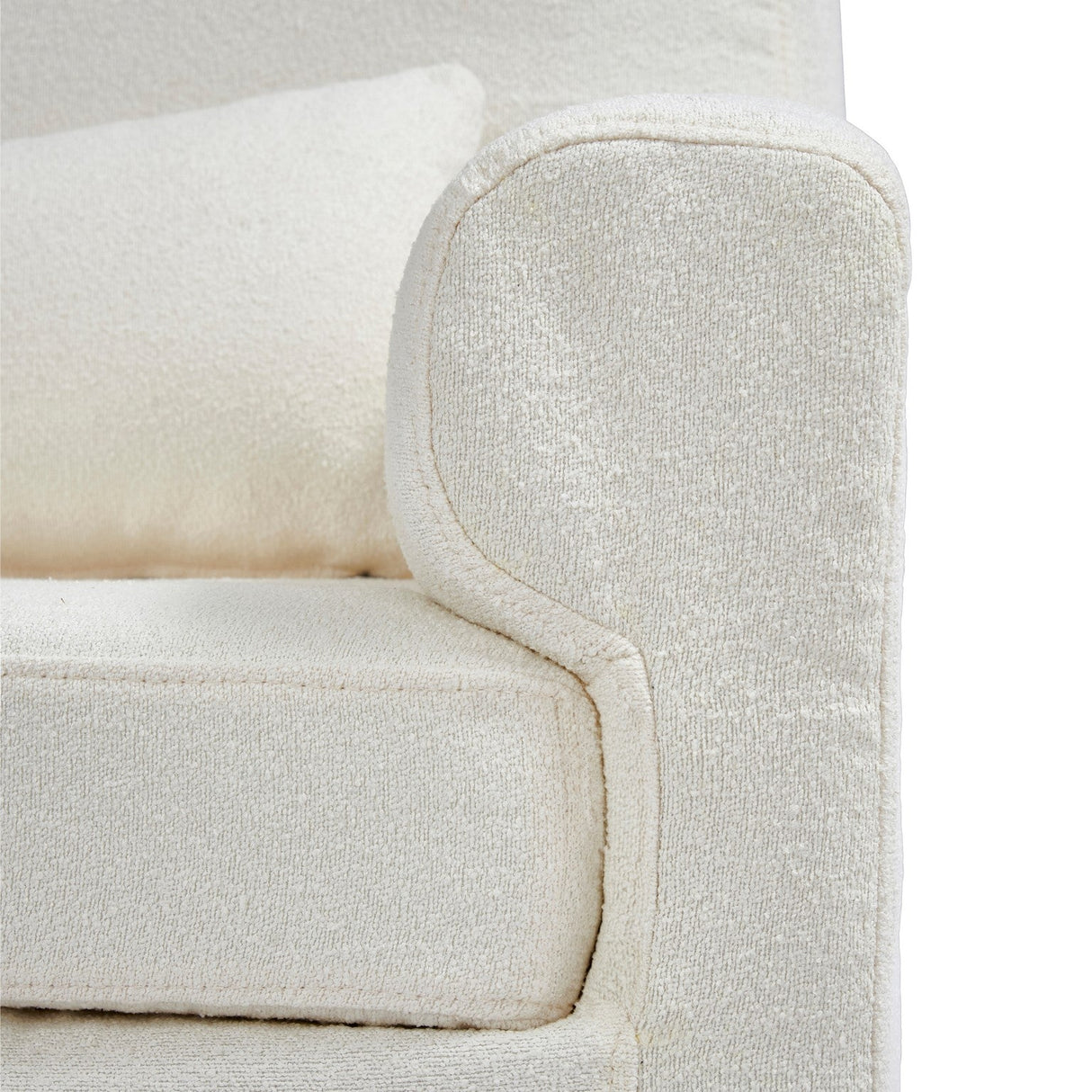 Gaia Serena Rocking/Feeding chair Chalk Boucle - Oak Legs