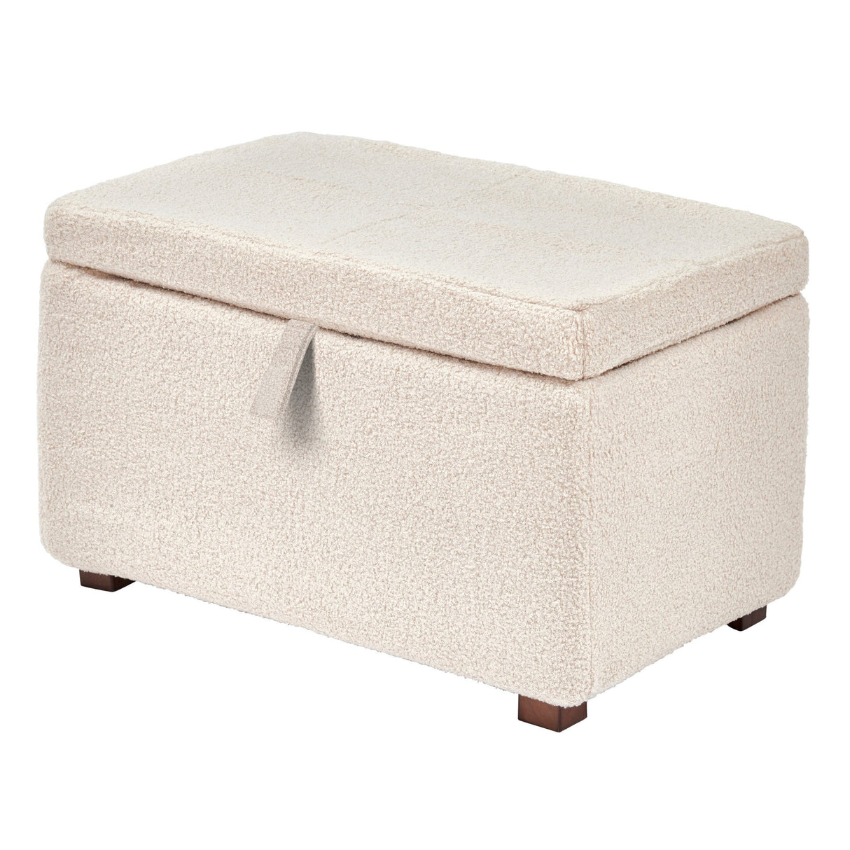 Gaia Serena Footstool - Biscuit Boucle//Oak