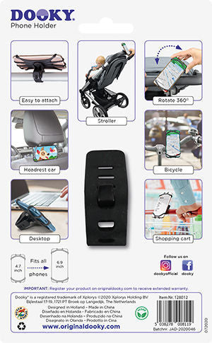 Dooky Universal phone holder Black