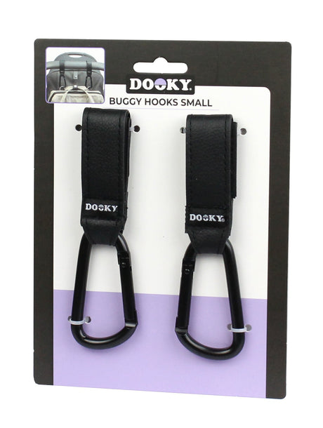 Dooky Buggy Hook Small 2pcs Black