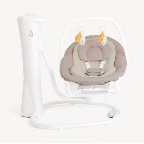 Joie Whimsy Wind-Up 2-In-1 Baby Swing & Rocker, Almond