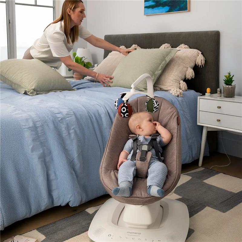 Uppababy Mamaroo Smart swing - Wells - Dark Taupe Melange