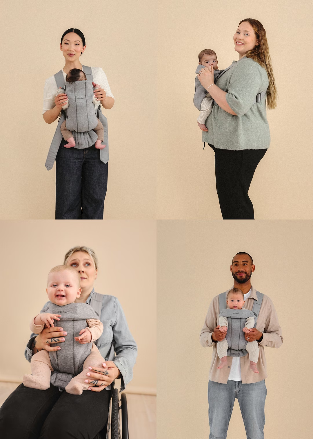 Babybjorn Mini Carrier 3D Jersey Dark Grey