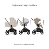 Silver Cross Breez Ultimate 360 Travel System Bundle, Champagne