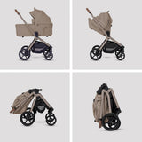 Silver Cross Breez Ultimate 360 Travel System Bundle, Champagne
