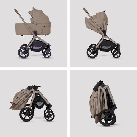 Silver Cross Breez Ultimate 360 Travel System Bundle, Champagne