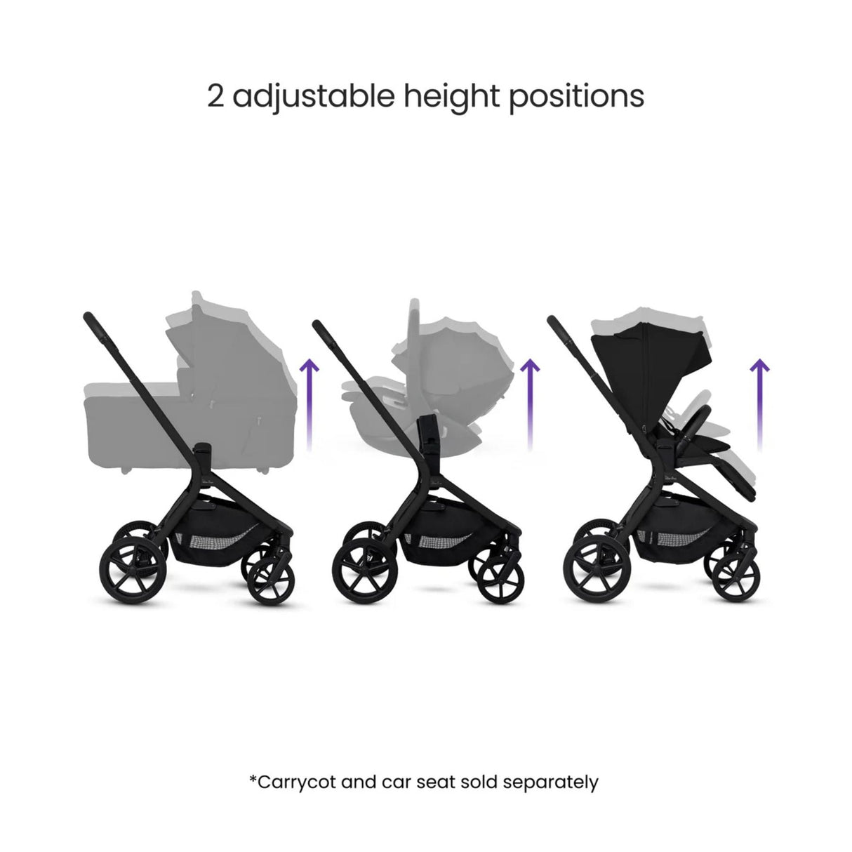 Silver Cross Breez Ultimate 360 Travel System Bundle, Onyx