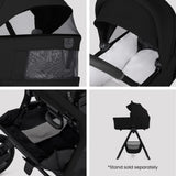 Silver Cross Breez Ultimate 360 Travel System Bundle, Onyx