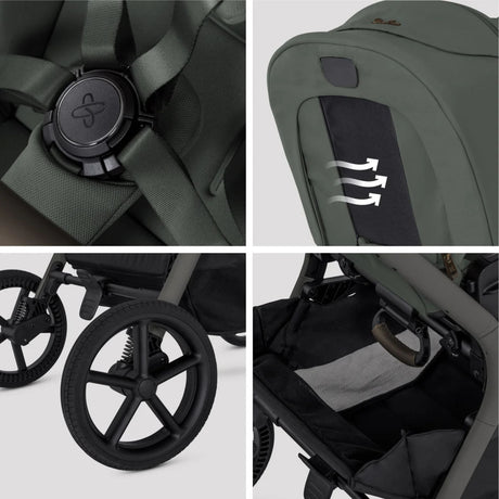 Silver Cross Breez Ultimate 360 Travel System Bundle, Pewter