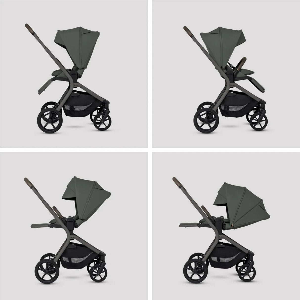 Silver Cross Breez Ultimate 360 Travel System Bundle, Pewter