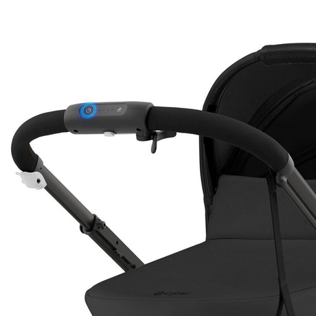 Cybex e-Gazelle S Electric Single to Double Pushchair - BLK Moon Black/black