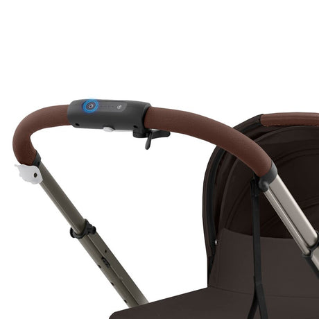 Cybex e-Gazelle S Electric Single to Double Pushchair - Taupe Chocolate Brown/brown