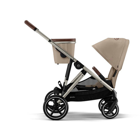 CYBEX Gazelle S Single to Double Pushchair - Taupe Almond Beige/beige