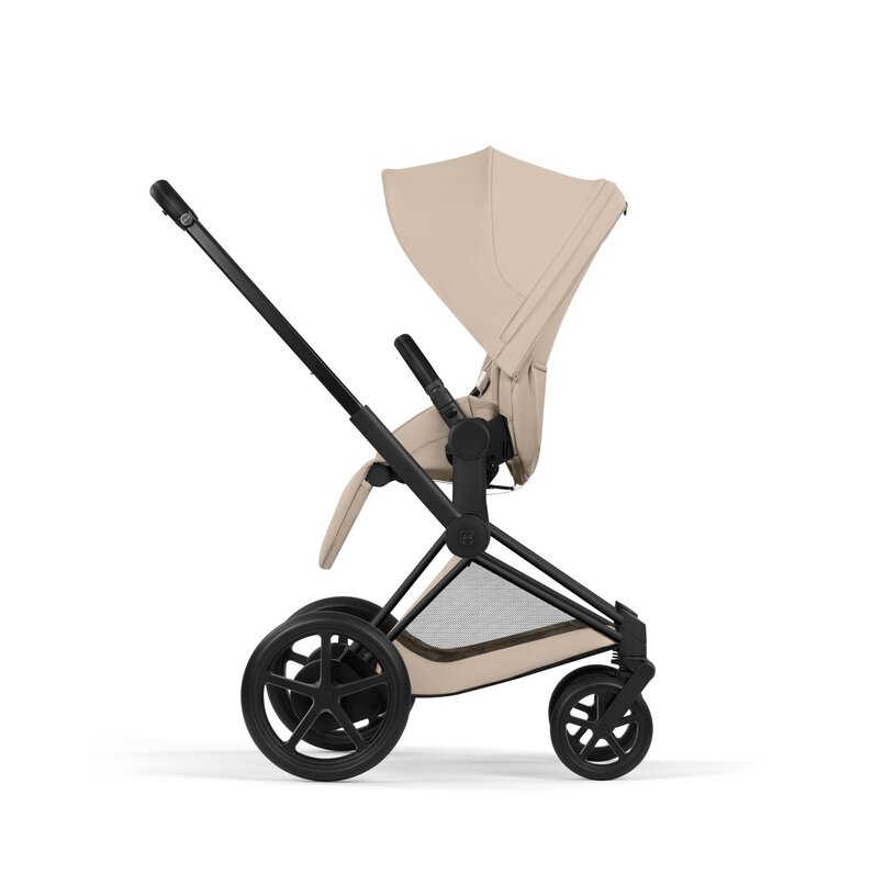 Cybex ePriam Comfort Matt Black incl. Foldable Carry Cot Cozy Beige/beige