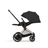 Cybex ePriam Comfort Matt Black incl. Foldable Carry Cot Cozy Beige/beige